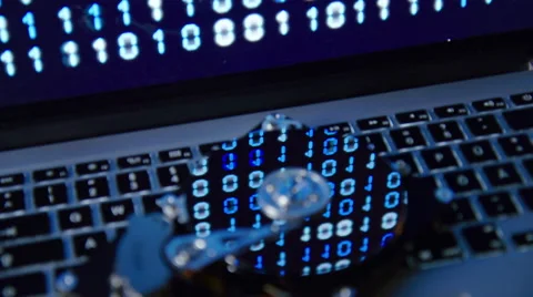 Hard Drive on a Keyboard Stockbeeldmateriaal 60999233