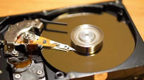 Hard Drive Movement in the clear Stock Footage 60820167