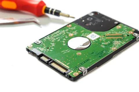 Hard drive notebook computers. Foto stock