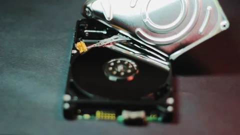 Hard drive open hdd memory repair deleted data and fix Vídeos de archivo 119077655