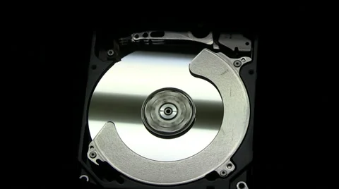Hard drive spinning up Stock Footage 35345924