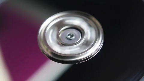 A hard drive spinning platter Stock Footage 161617272