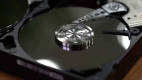 The hard drive on startup Stock Footage 70637581