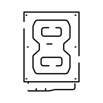 Hard drive storage device for digital data technology イラスト素材