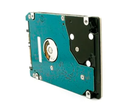Hard drive on white background Stock Photos