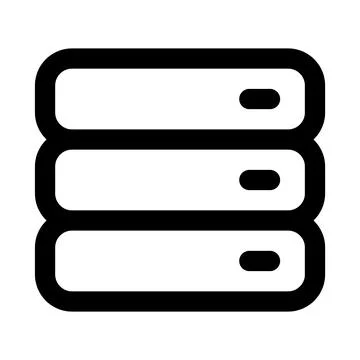 Hard drives icon. Editable line icon. Professional and modern outline icon .. Stock Illustration