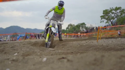 Hard Enduro Pilot Racing Stock Footage 117410842