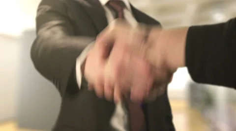 Hard Handshake Stock Footage 35522404