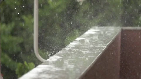 Hard Hard Raining Stock Footage 133239805