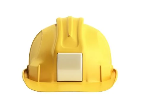 Hard hat background Construction tools 3d render on white no shadow Stock Illustration