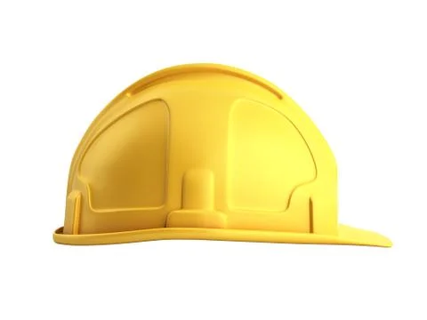 Hard hat background Construction tools 3d render on white no shadow Stock Illustration