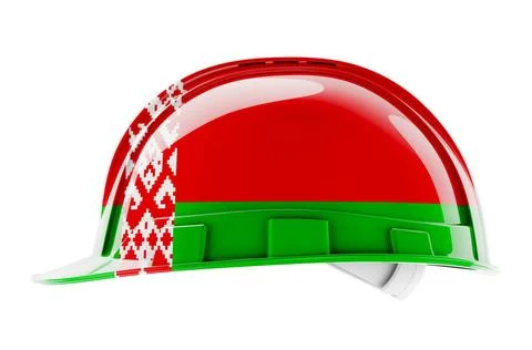 Hard hat with Belarusian flag, 3D rendering Hard hat with Belarusian flag,... Stock Photos
