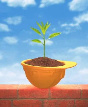 Hard Hat Ecology Stock-Illustration