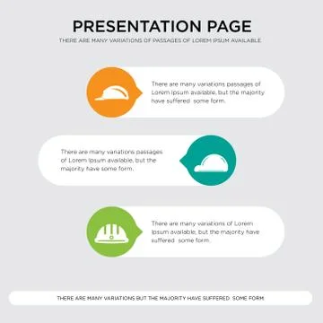 Hard hat, helmet, header presentation Illustrazione stock