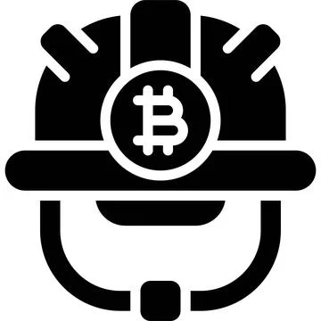 Hard hat icon, Cryptocurrency related vector 스톡 일러스트