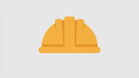Hard Hat Icon Stock Footage 205066596