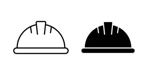 Hard hat icon Illustration designs pack for Web Stock Illustration