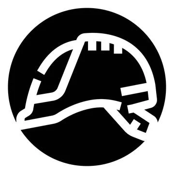 Hard hat icon symbolizing safety and protection concept Stock Illustration