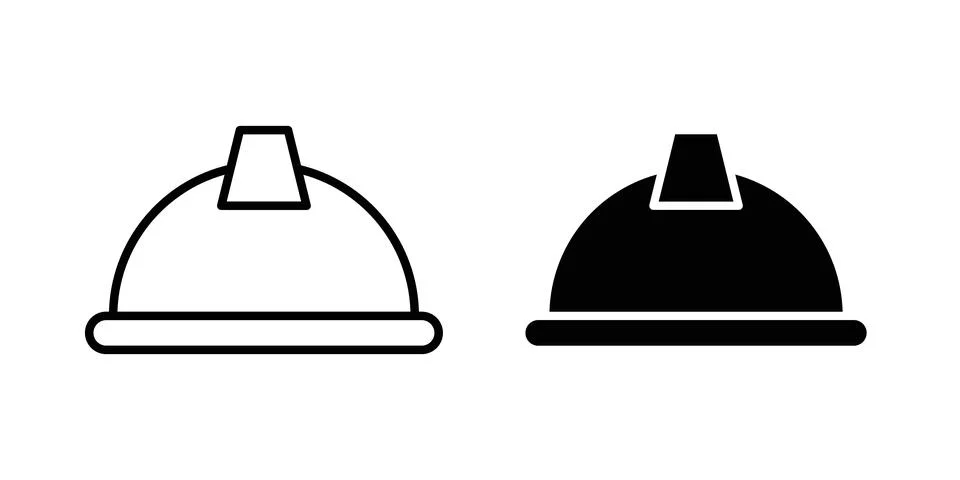 Hard hat icon vector symbol graphics Stock Illustration