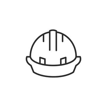 Hard Hat Safety Icon Stock Illustration