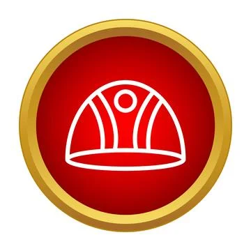 Hard hat safety icon showing protection concept Stock Illustration