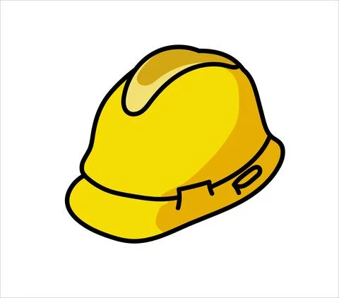 Hard hat yellow Stock Illustration
