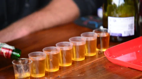 Hard  Liquer Drinker In The Pub,real time Stock Footage 40476187