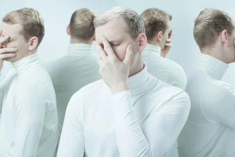 Hard to manage with paranoia Stock Photos