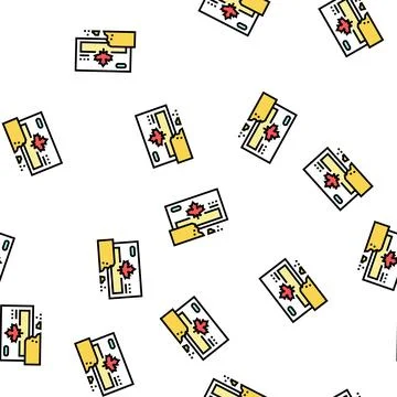 Hard maple sugar vector seamless pattern イラスト素材