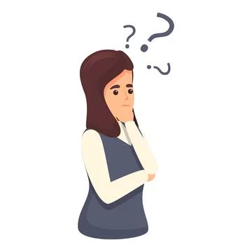 Hard problem solving icon, cartoon style Stock Illustration