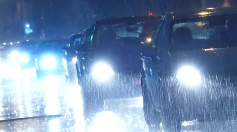 Hard rain Stock Footage 46223852