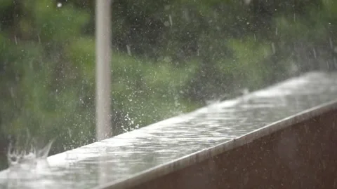 Hard raynig Stock Footage 133239700