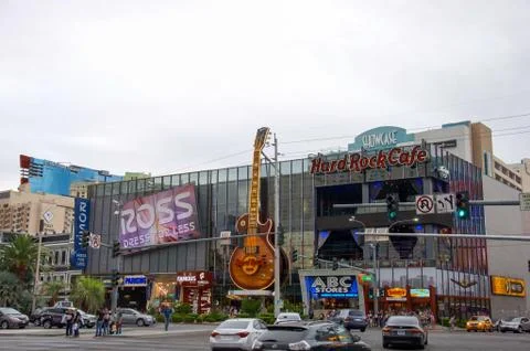 Hard Rock Cafe in Las Vegas on LV Blvd Stock Photos