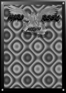 Hard rock menu Stock Illustration
