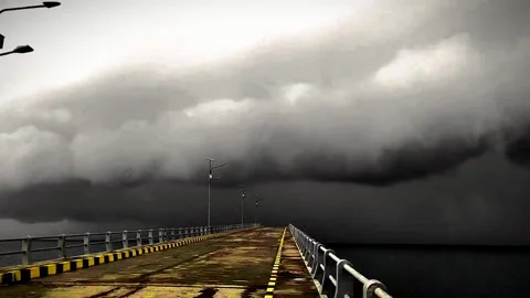 Hard Storm Stockbeeldmateriaal 218413842