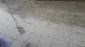 Hard stormy rain on footpath in Brunswick city 4k or 4k+ Resolution