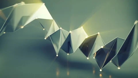 Hard surface shape with glowing spheres seamless loop 3D render animation Stock Footage 110724115