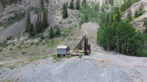 Hard Tack Mine on the Alpine Loop Stock Footage 287042607
