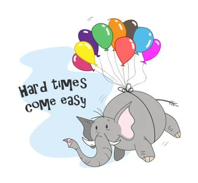 Hard Times Come Easy Stock Illustration