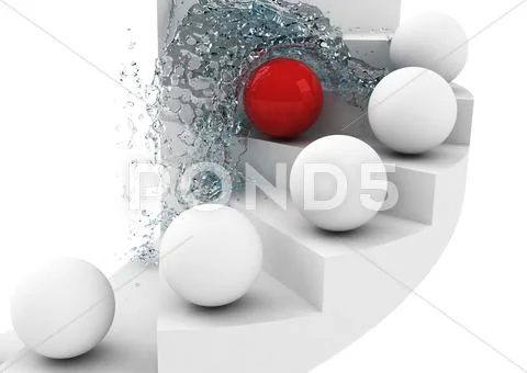 Hard way to success leadership concept Stock Illustration