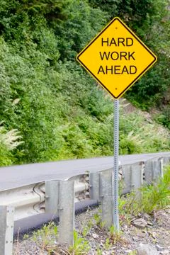 Hard work ahead Stock Photos