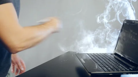 Hard work on computer 動画素材 98063552