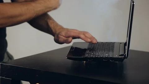 Hard work on computer Stock Footage 99817549