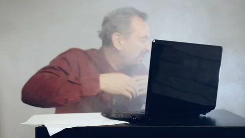 Hard work on computer Stock Footage 99817879