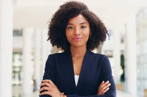 Hard work does not intimidate me. Cropped portrait of an attractive young bus Stock Photos
