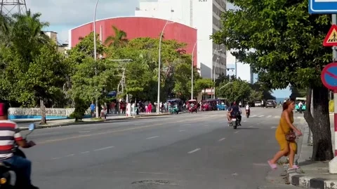 The "hard work" electric tricycles do in easing Cuba's trash crisis, Havana, CU  Stock Footage 348231885