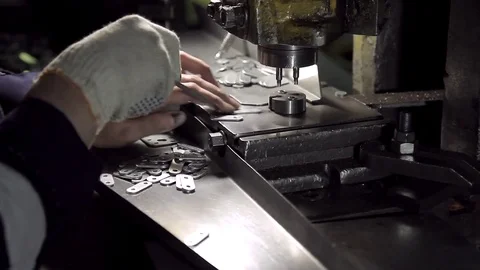 Hard work in factory of hardware Stock Footage 72681659