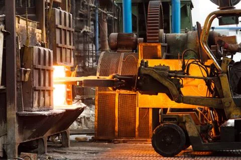 Hard work in a factory Foto stock