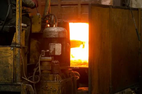 Hard work in a factory Stock Photos