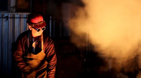 Hard work in the Foundry Stock Footage 1080475